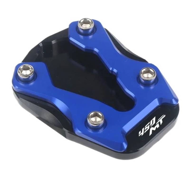 Motorrad Seitenständer-Platte Pad Motorrad CNC Kickstand Extension Fuß Seitenständer Vergrößern Platte Pad Für C&FMOTO 450MT 450 MT 2024 2025 Zubehör von LWBFUSCWB