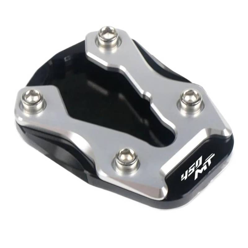 Motorrad Seitenständer-Platte Pad Motorrad CNC Kickstand Extension Fuß Seitenständer Vergrößern Platte Pad Für C&FMOTO 450MT 450 MT 2024 2025 Zubehör von LWBFUSCWB