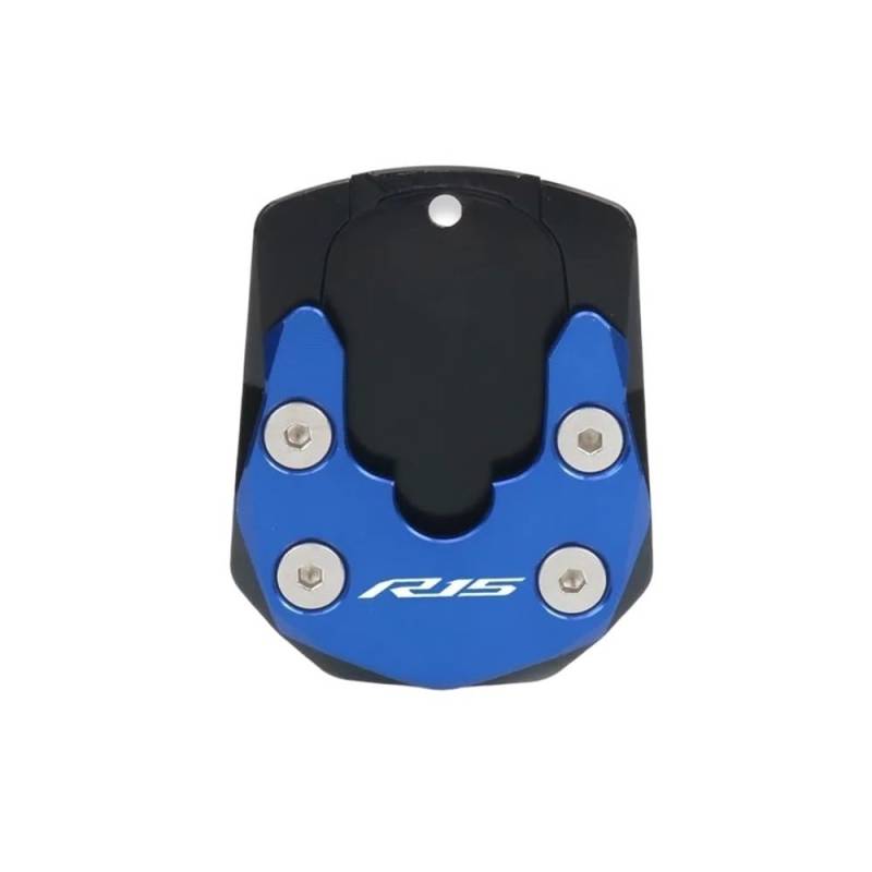 Motorrad Seitenständer-Platte Pad Motorrad CNC Kickstand Fuß Seitenständer Verlängerung Pad Stützplatte Enlar Ständer Für YZF-R15 YZFR15 YZF R15 V3/V4 2017-2023 von LWBFUSCWB