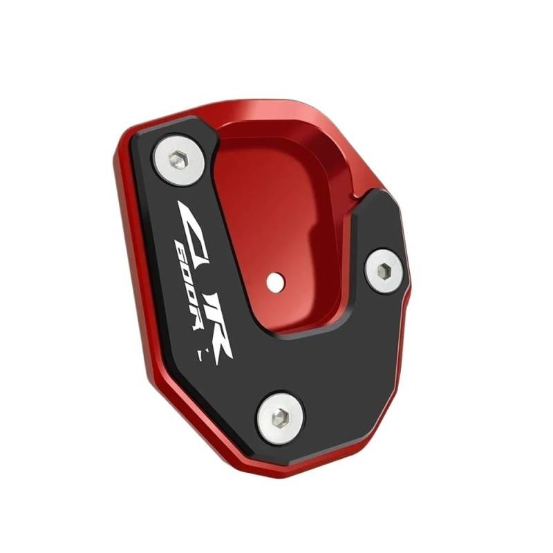Motorrad Seitenständer-Platte Pad Motorrad CNC Kickstand Seite Stehen Verlängerung Pad Enlarger Unterstützung Platte FÜR Cbr600rr Cbr600 Rr FÜR CBR600RR 2007-2022 von LWBFUSCWB
