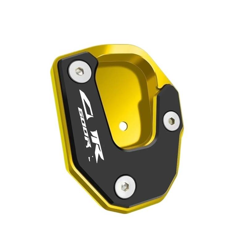 Motorrad Seitenständer-Platte Pad Motorrad CNC Kickstand Seite Stehen Verlängerung Pad Enlarger Unterstützung Platte FÜR Cbr600rr Cbr600 Rr FÜR CBR600RR 2007-2022 von LWBFUSCWB