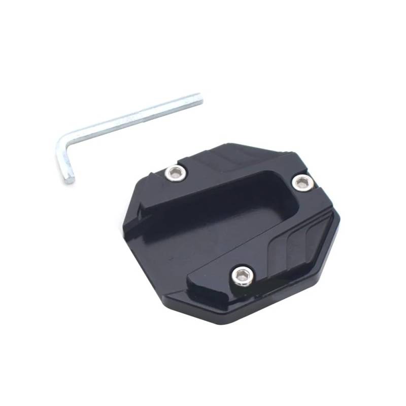 Motorrad Seitenständer-Platte Pad Motorrad Kickstand Extender Fuß Seitenständer Verlänrung Pad Stützplatte Anti-Rutsch-vergrößerte Basis von LWBFUSCWB
