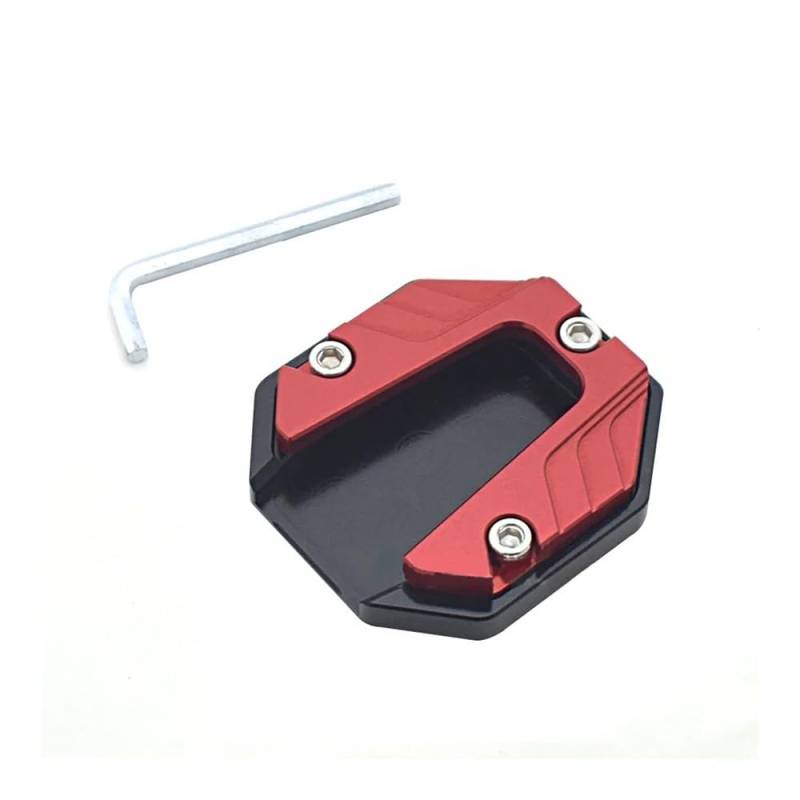 Motorrad Seitenständer-Platte Pad Motorrad Kickstand Extender Fuß Seitenständer Verlänrung Pad Stützplatte Anti-Rutsch-vergrößerte Basis von LWBFUSCWB