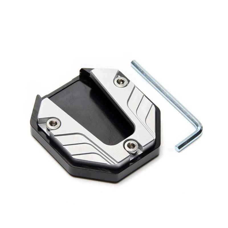 Motorrad Seitenständer-Platte Pad Motorrad Ständer Extender Fuß Seite Ständer Verlängerung Fuß Pad Unterstützung Platte Motorrad Zubehör Universal von LWBFUSCWB