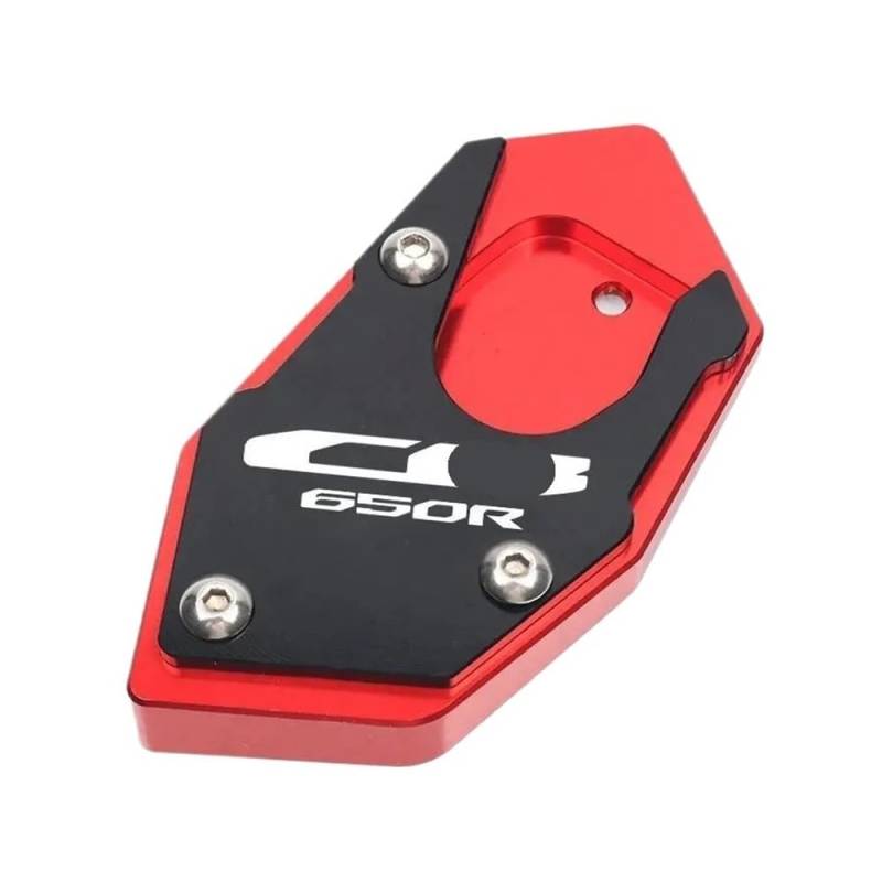 Motorrad Seitenständer-Platte Pad Motorrad Ständer Fuß Seite Stehen Verlängerung Pad Unterstützung Platte Vergrößern Für CB650R CBR650R 2019-2023 von LWBFUSCWB