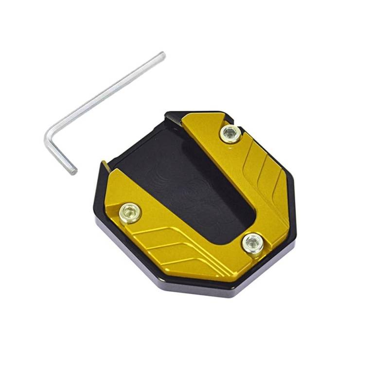 Motorrad Seitenständer-Platte Pad Motorrad Zubehör Verlängerung Fuß Pad Unterstützung Platte Motorrad Kickstand Extender Fuß Seite Stehen von LWBFUSCWB