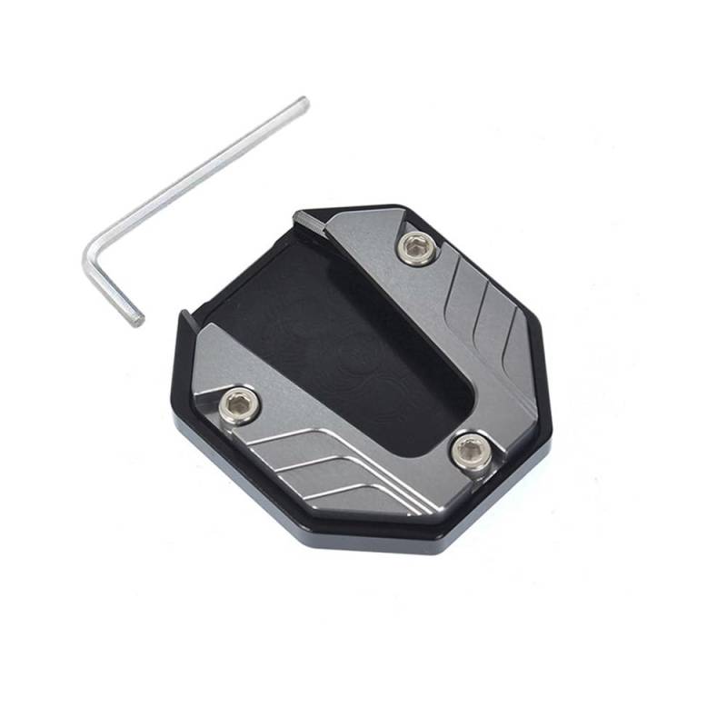 Motorrad Seitenständer-Platte Pad Motorrad Zubehör Verlängerung Fuß Pad Unterstützung Platte Motorrad Kickstand Extender Fuß Seite Stehen von LWBFUSCWB