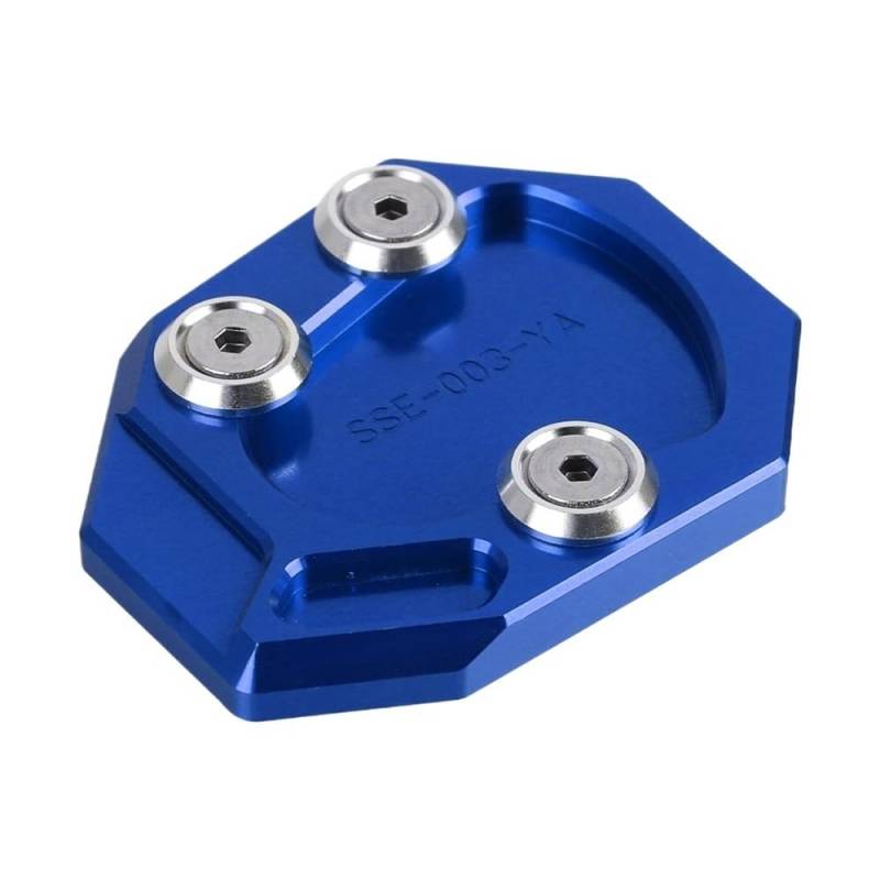 Motorrad Seitenständer-Platte Pad Ständer Motorrad CNC Zubehör Fuß Seite Stehen Verlängerung Pad Unterstützung Platte Vergrößern Für Ya&maha YZF-R1 YZER1 2009-2014 von LWBFUSCWB