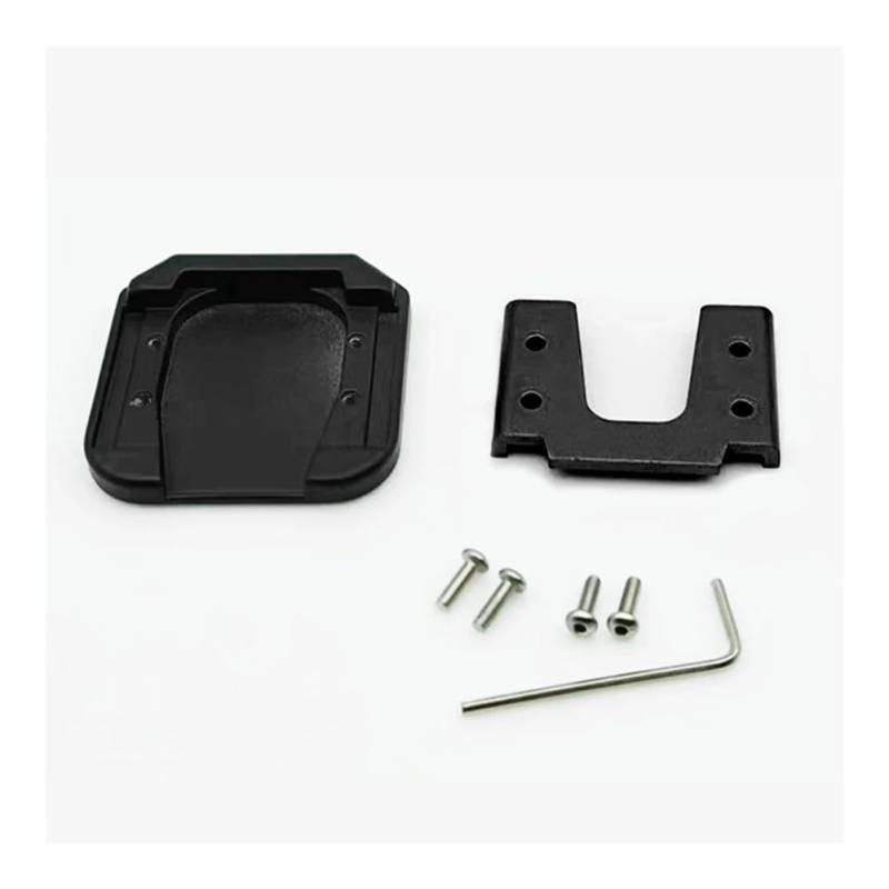 Motorrad Seitenständer-Platte Pad Universal Motorrad Kickstand Fuß Seite Ständer Verlängerung Pad Unterstützung Platte Vergrößern Stehen Anti-Skid Vergrößerte Basis von LWBFUSCWB