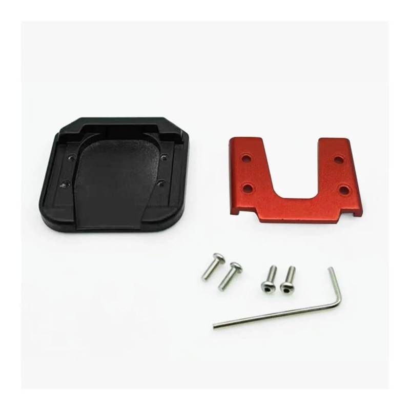 Motorrad Seitenständer-Platte Pad Universal Motorrad Kickstand Fuß Seite Ständer Verlängerung Pad Unterstützung Platte Vergrößern Stehen Anti-Skid Vergrößerte Basis von LWBFUSCWB