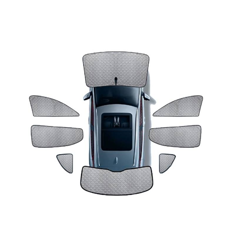 Vollständiger Auto Sonnenschutzvorhang für Audi Q4 e-tron 2022-2025, Hitzeschutz UV-Schutz Seitenfenster Sonnenschutz Autozubehör,A-8 Pieces von LWKJDHS