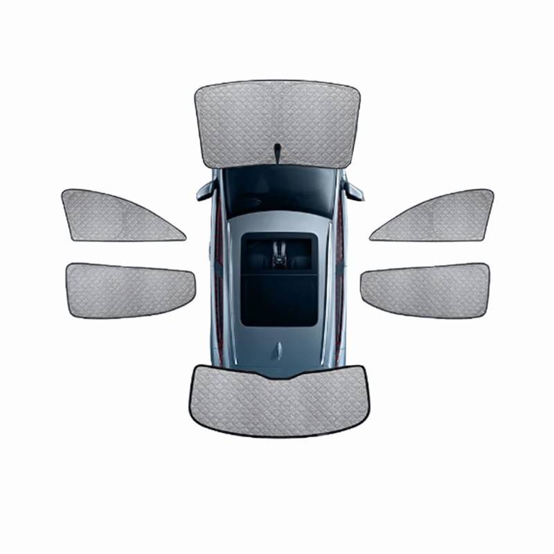 Vollständiger Auto Sonnenschutzvorhang für BMW 7 Series G12 High Configuration 2016-2025, Hitzeschutz UV-Schutz Seitenfenster Sonnenschutz Autozubehör,K-6 Pieces von LWKJDHS