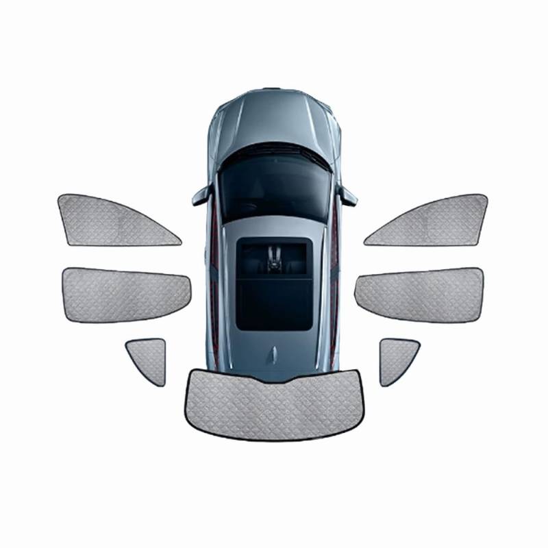 Vollständiger Auto Sonnenschutzvorhang für BMW 7 Series G12 High Configuration 2016-2025, Hitzeschutz UV-Schutz Seitenfenster Sonnenschutz Autozubehör,L-7 Pieces von LWKJDHS