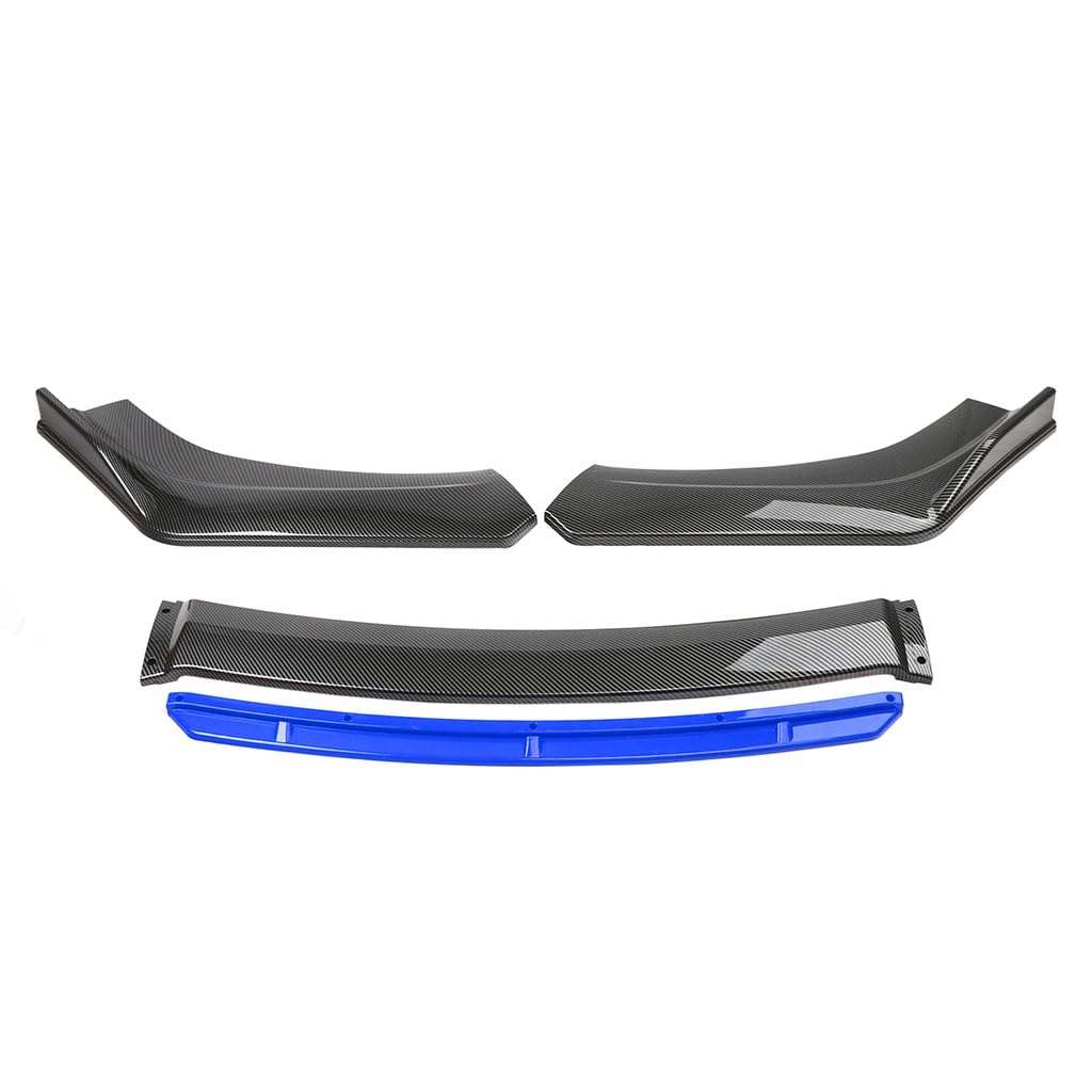 für BMW 1 Series E82 4 door 2007-2011, Auto Frontlippe Frontspoiler Antikollisionsschutz Frontstoßstange Spoiler Lippe Zubehör,Carbon Fiber-Blue für BMW 1 Series E82 4 door 2007-2011, Auto Frontlippe Frontspoiler Antikollisionsschutz Frontstoßstange Spoiler Lippe Zubehör,Carbon Fiber-Blue von LWKJDHS