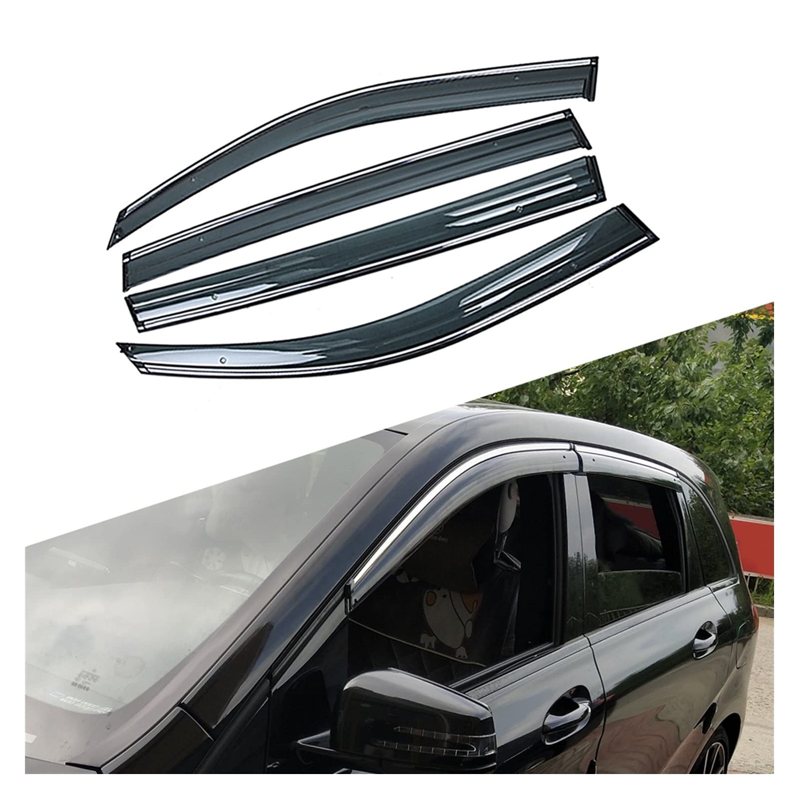 Auto Autofenster Regenschutz Autofenster Sun Rain Shield Shelter Protector Cover Für Mercedes-Benz B-Klasse W246 2011-2019 Windabweiser Regenabweiser Auto Autofenster Regenschutz Autofenster Sun Rain Shield Shelter Protector Cover Für Mercedes-Benz B-Klasse W246 2011-2019 Windabweiser Regenabweiser von Homry