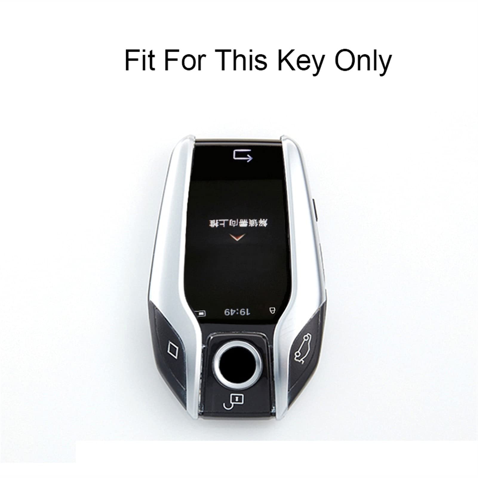 LWLD Autoschlüssel Schlüssel Hülle Schlüsselanhänger Tragbare Auto Key Case Cover Bag Kohlefaser ABS Für BMW 7 Serie 740 6-Serie GT 5 Serie 530i X3-Anzeige Schlüssel Hülle von LWLD