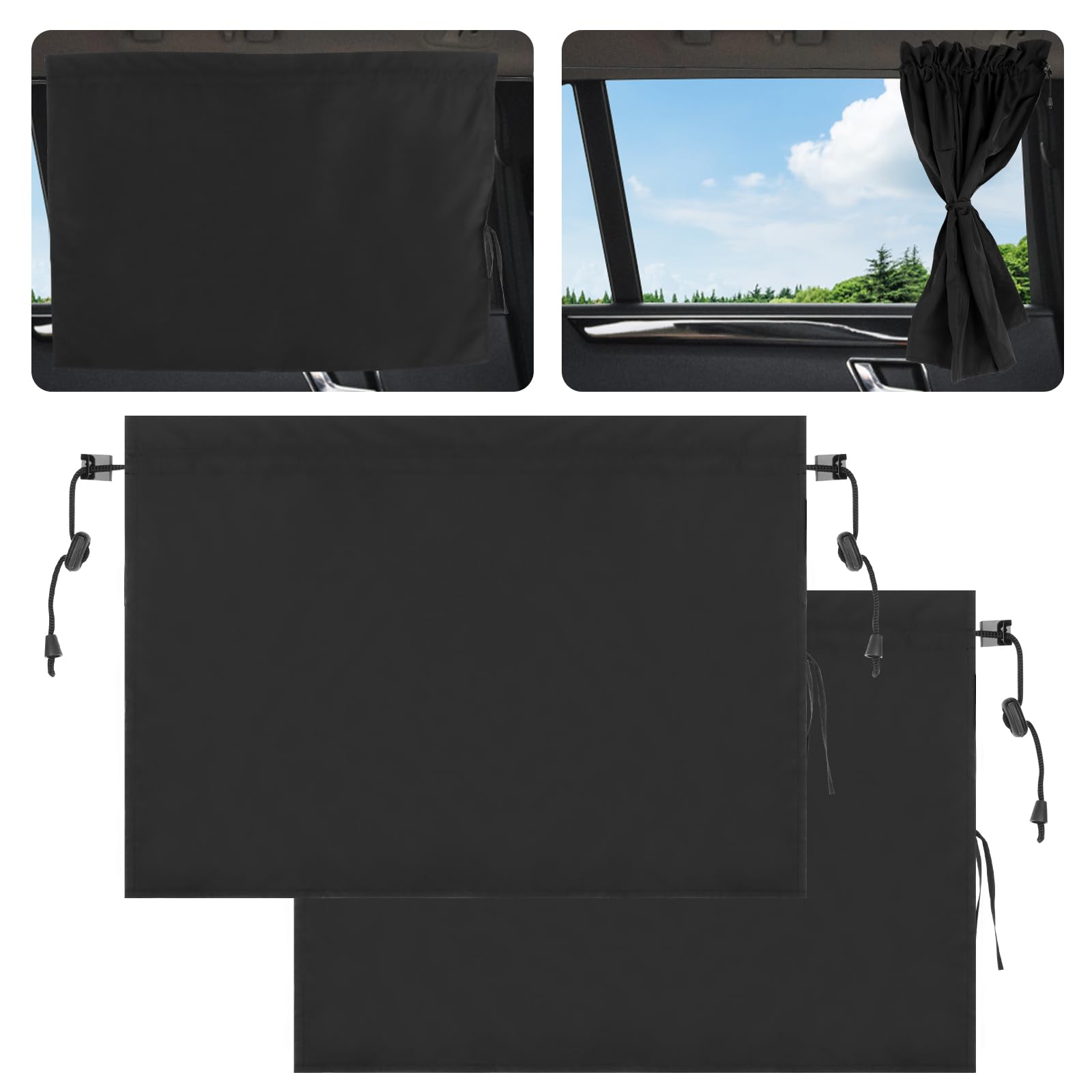 Sonnenschutz Auto mit Vorhang,2 Stück Auto Sichtschutz Vorhänge, Sonnenblende Auto Kinder Seitenscheibe,Funktion für einfaches Auf,Auto Seitenfenster Schatten,für die meisten Autos-55 * 76cm Sonnenschutz Auto mit Vorhang,2 Stück Auto Sichtschutz Vorhänge, Sonnenblende Auto Kinder Seitenscheibe,Funktion für einfaches Auf,Auto Seitenfenster Schatten,für die meisten Autos-55 * 76cm von LWMTT