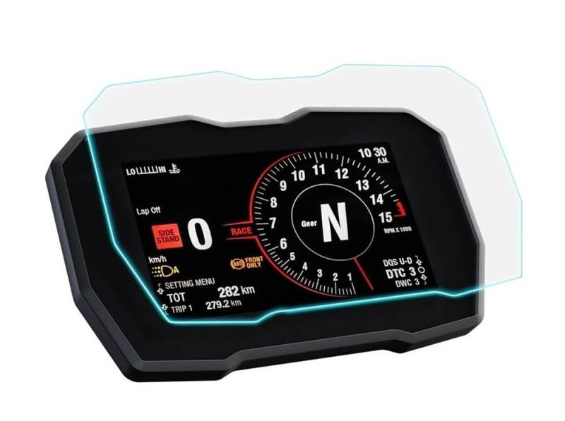 Motorrad Cluster Scratch Schutz Filma Für Du&Cati Diavel V4 V 4 2023 + Motorrad Armaturenbrett HD Cluster Bildschirm Kratzschutz Nano Glas Film von LWNHYQPS