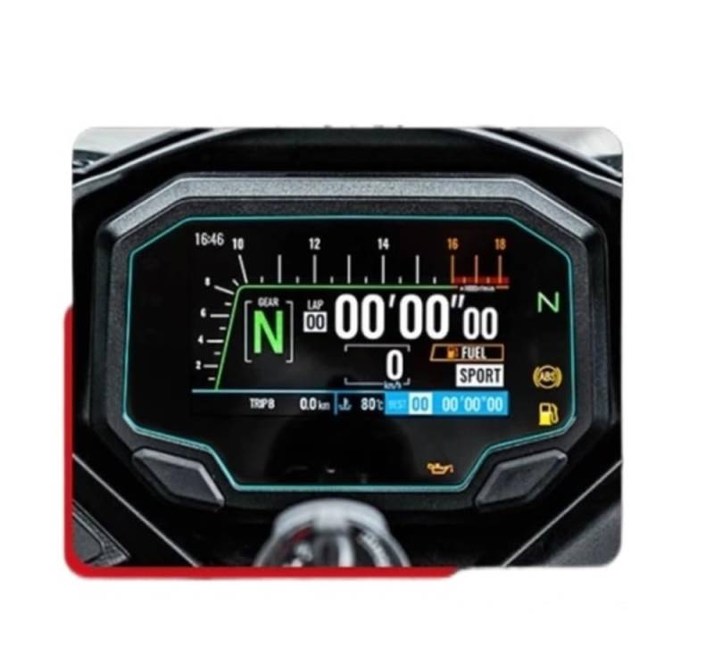 Motorrad Cluster Scratch Schutz Filma Für ZX-4RR ZX-4R Zx4r Zx4rr 2023 Motorrad Cluster Kratzschutz Film Displayschutzfolie Armaturenbrett Instrument von LWNHYQPS