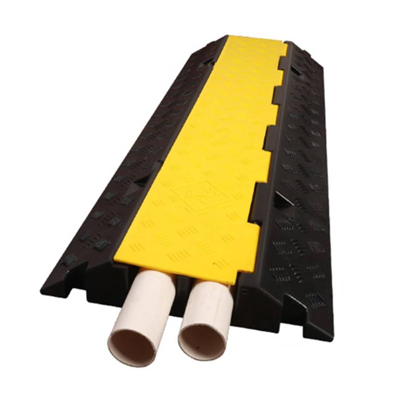 2-Kanal-Bodenkabelabdeckung, Straßenschwellenschwellen For Sicherheit, Kombinierbar, Garagenschwellen For Asphaltbeton-Schotterauffahrten von LWZQRVCT