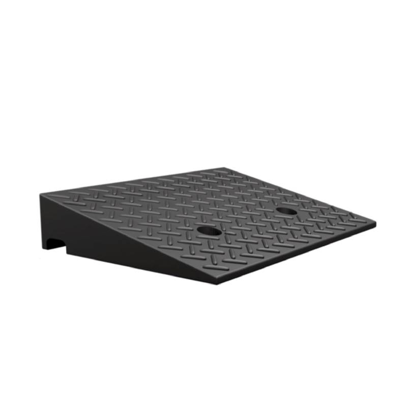 Hochleistungs-Bremsschwellen Aus Gummi, Solide Schwellen-Bordsteinrampe, Bremsschwelle For Autos, Geeignet For Tür-Gummibordsteine, Steigungen, Stufen(50x25x9cm) von LWZQRVCT