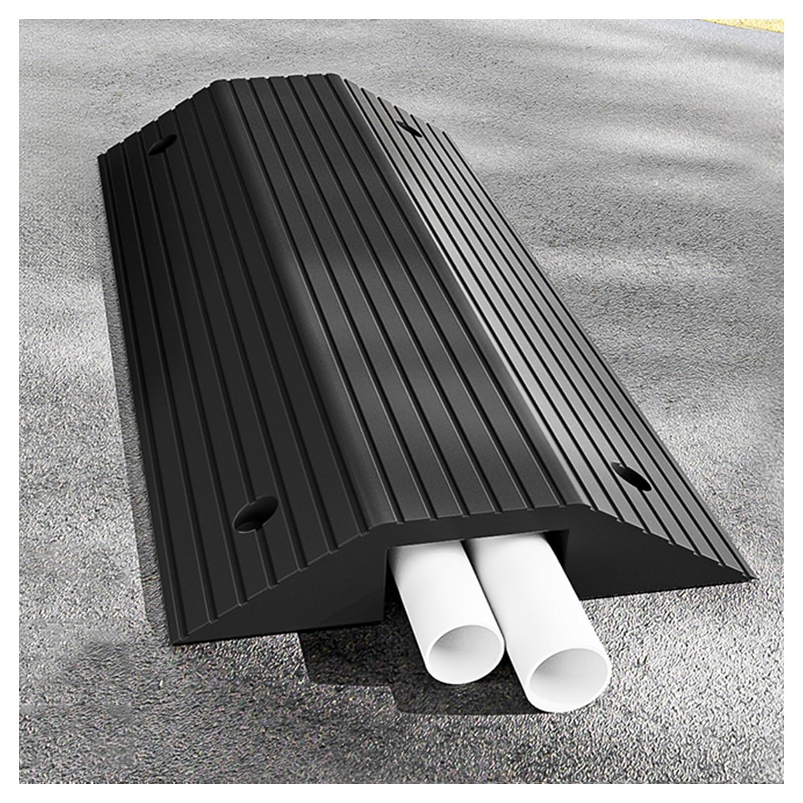Hochleistungs-Bremsschwellen Aus Gummi, Verriegelungsverlängerungslänge, For Asphaltbeton-Schotterauffahrten Im Innen- Und Außenbereich, For Straßen Und Auffahrten(80x40x8cm) von LWZQRVCT