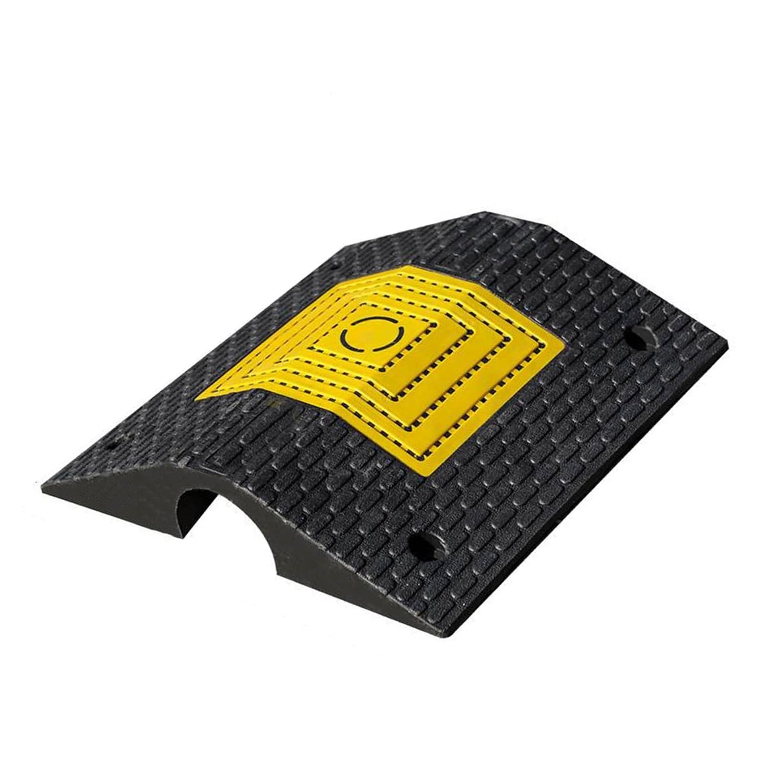 LWZQRVCT 2-Kanal-Gummi-Bremsschwellen, Abdeckung for Verkehrsbremsen, Stromleitungen, Verlängerungskabel for Den Innen- Und Außenbereich, for Asphaltbeton- Und Kiesauffahrten(80x120mm) von LWZQRVCT