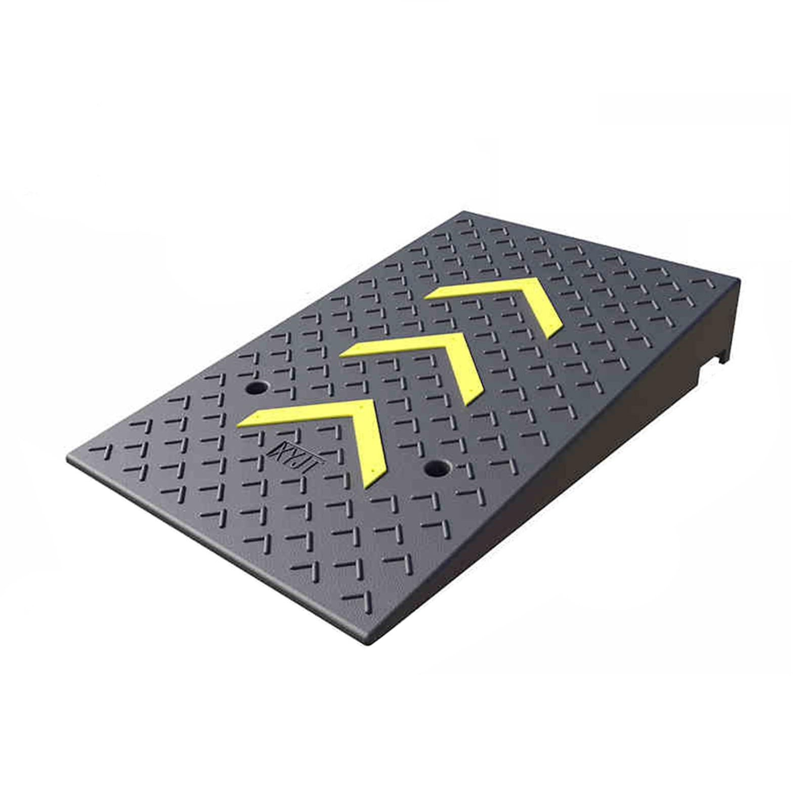 LWZQRVCT Hochleistungs-Bremsschwellen Aus Gummi, Solide Schwellenrampe for Auto-Bremsschwellen, Geeignet for Gummibordsteine ​​an Türen, Steigungen Und Stufen(80x50x21cm) von LWZQRVCT