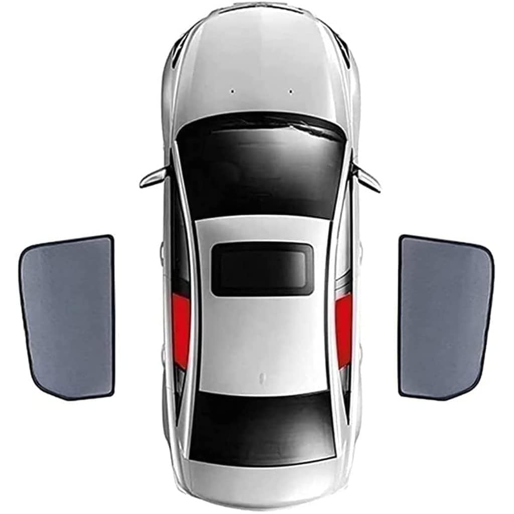 LXBSXY Auto Sonnenshutz für BMW X4 2019-2023, Sonnenblende Sonnenschutz, Magnetische Seitenfenster Autofenster Vorhang, UV Schutz Hitzeschutz, Auto Innere Zubehör,2pcsrear von LXBSXY