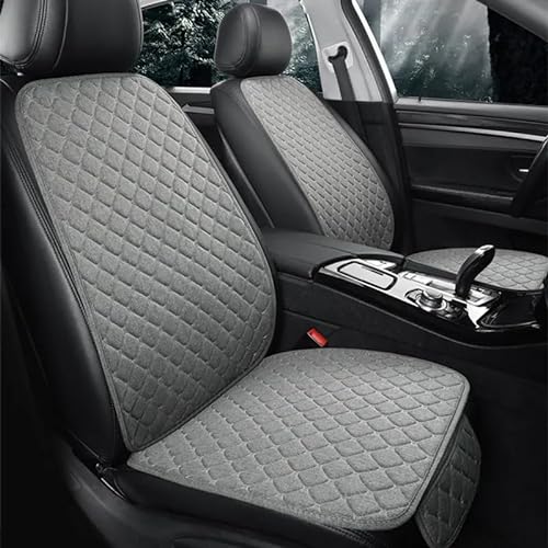 Maßgeschneidertes Auto Leder Sitzbezüge Sets für Ford Ranger (2012+), Wasserdicht Leicht Zu Reinigen Atmungsaktive Rutschfester Autositzkissen Zubehör, A/Grey von LXBSXY