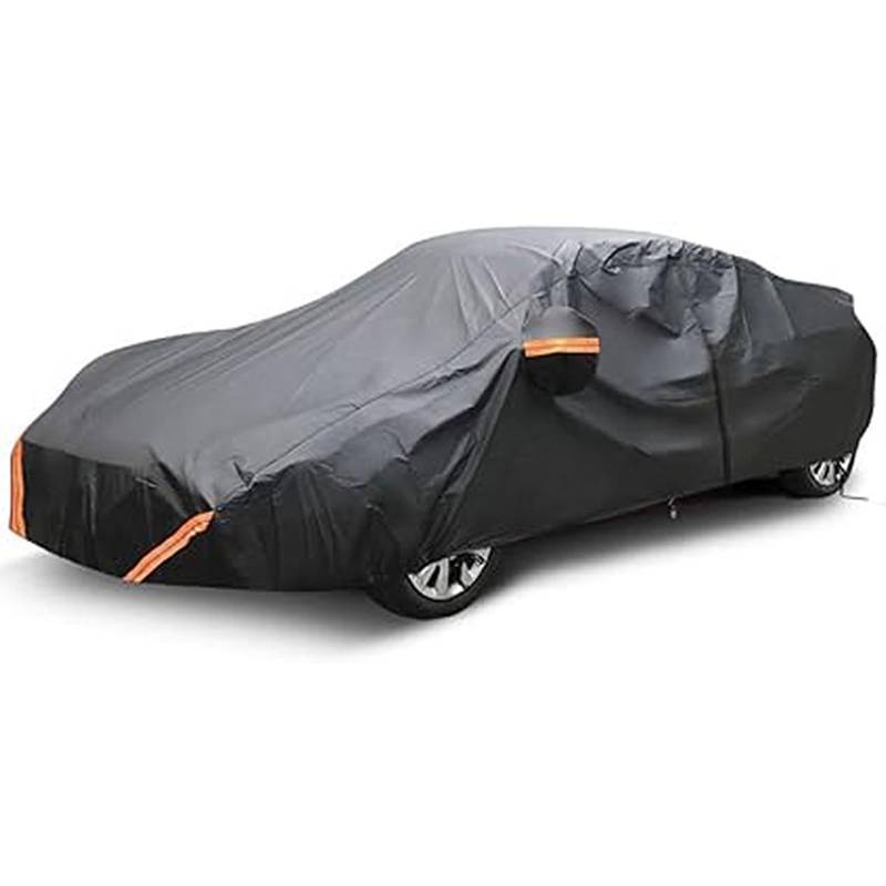 Autoabdeckung Kompatibel für Honda Civic 11th Generation - 2022 | Sonnengeschützt Wasserdicht UV-beständig Winddicht Staubdicht Kratzfest(Black) von LXBche