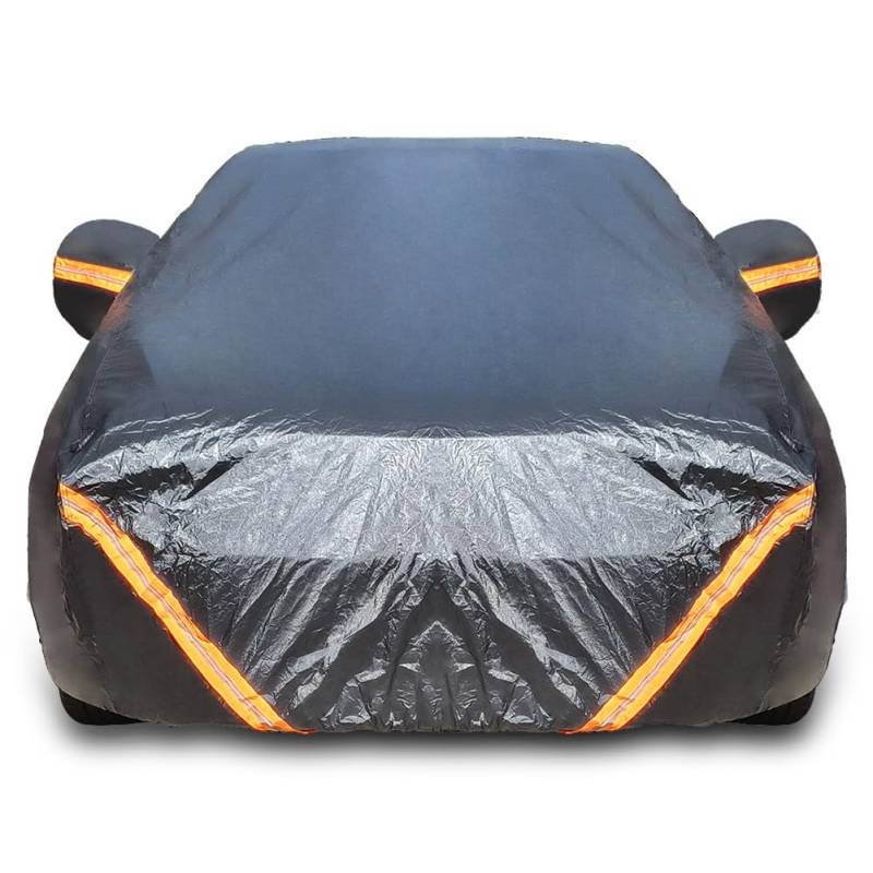Autoabdeckung für Mercedes Benz EQS AMG 53 4MATIC (2023-2024) | Outdoor Autoabdeckung wasserdicht Jahreszeiten Abdeckung Kratzfest Winddicht staubdicht Sonnenschutz (Color : Black, Size : 5224 * 192 von LXBche