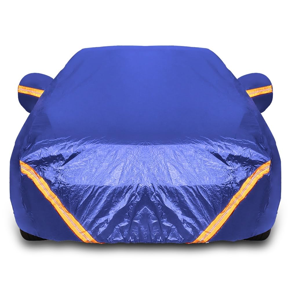 Autoabdeckung für Mercedes Benz EQS AMG 53 4MATIC (2023-2024) | Outdoor Autoabdeckung wasserdicht Jahreszeiten Abdeckung Kratzfest Winddicht staubdicht Sonnenschutz (Color : Blue, Size : 5224 * 1926 von LXBche