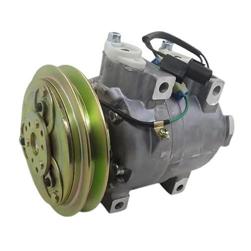 LXCHOU Auto AC Kompressor Klimaanlage Kompatibel for Hyundai R210-7 Bagger Radlader Hl730-7 Hl740-7 Hl757-7 1221E 11N6-90040 5060114703 24V von LXCHOU