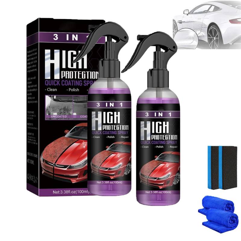 LXCJZY Newbeeoo Car Coating Spray,High Protection 3 in 1 Spray, Newbeeoo Car Polish Car Wax Ceramic Coating Agent Spray (1) von LXCJZY