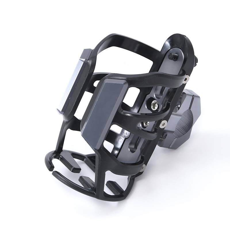 Flaschenhalter Motorrad für Ducati Diavel V4 2023 2024-pr, Einstellbar Motorrad Becherhalter Universal Getränkehalter Motorrad Motorrad-Wasserflaschenhalter,D Grey von LXCMQL