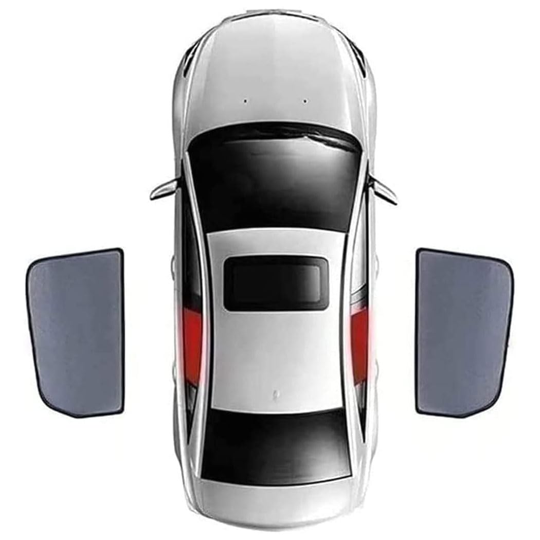 Auto Seitenfenster Sonnenschutz FüR Hyundai I30 2018-2023, Front Heck Window Sun Shade Visor Uv Schutz Faltbare Sonnenblende Schutzabdeckung, B/2-rear-windows von LXURY