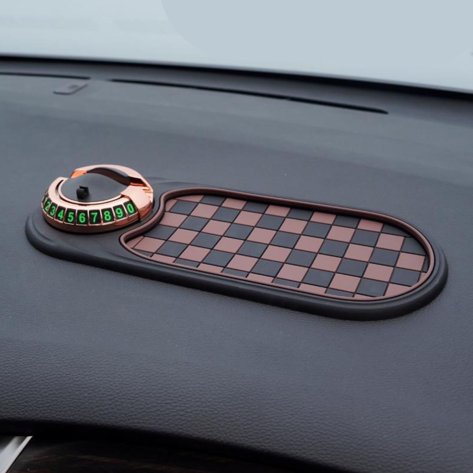 LYEAA Multifunction Car Anti-Slip Mat Auto Universal Phone Holder, Armaturenbrettmatte mit Digitale Parkscheibe, 360° Drehbar Anti-Rutsch-Armaturenbrett for Brillen, Handys Verwendet LYEAA Multifunction Car Anti-Slip Mat Auto Universal Phone Holder, Armaturenbrettmatte mit Digitale Parkscheibe, 360° Drehbar Anti-Rutsch-Armaturenbrett for Brillen, Handys Verwendet von LYEAA