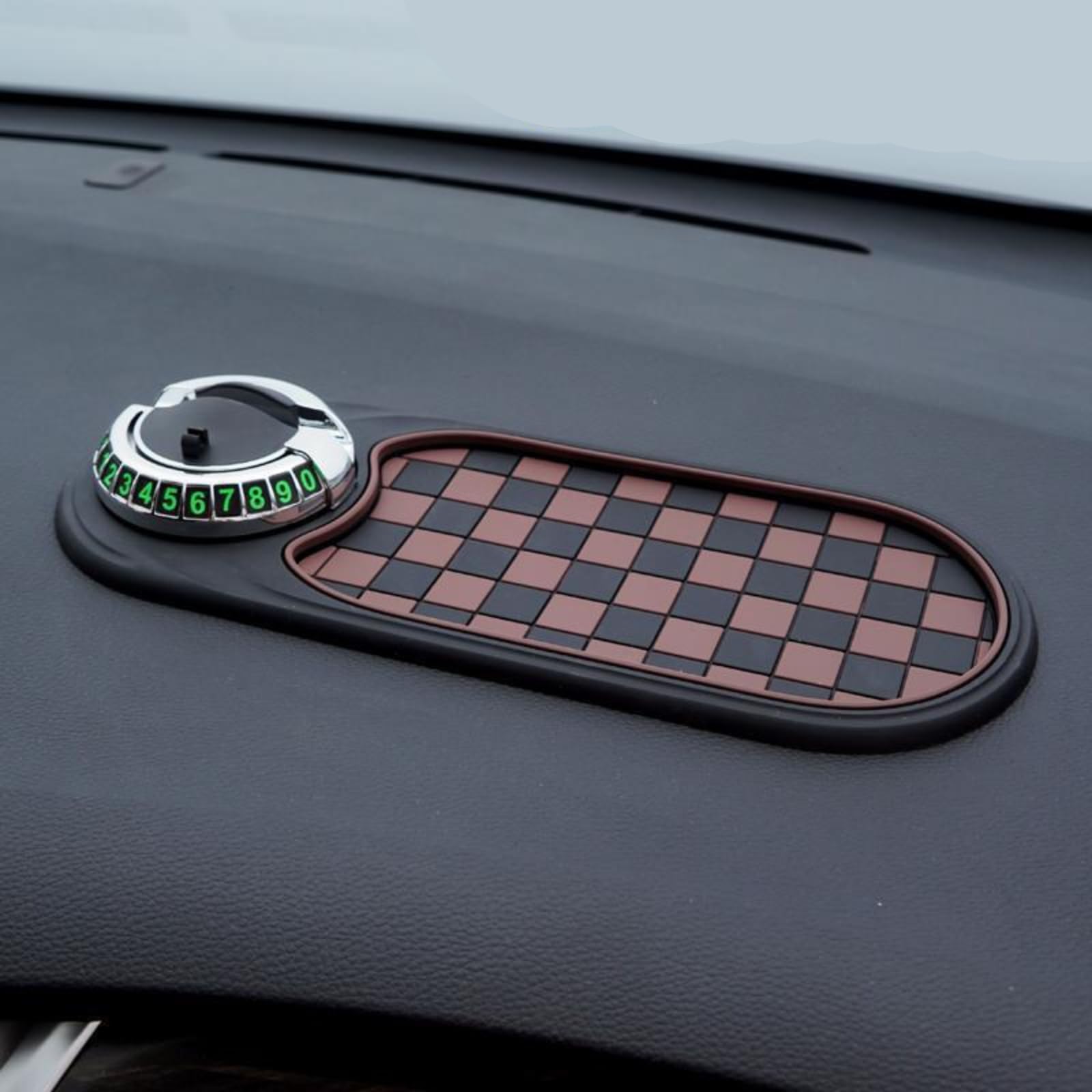 LYEAA Multifunction Car Anti-Slip Mat Auto Universal Phone Holder, Armaturenbrettmatte mit Digitale Parkscheibe, 360° Drehbar Anti-Rutsch-Armaturenbrett for Brillen, Handys Verwendet LYEAA Multifunction Car Anti-Slip Mat Auto Universal Phone Holder, Armaturenbrettmatte mit Digitale Parkscheibe, 360° Drehbar Anti-Rutsch-Armaturenbrett for Brillen, Handys Verwendet von LYEAA