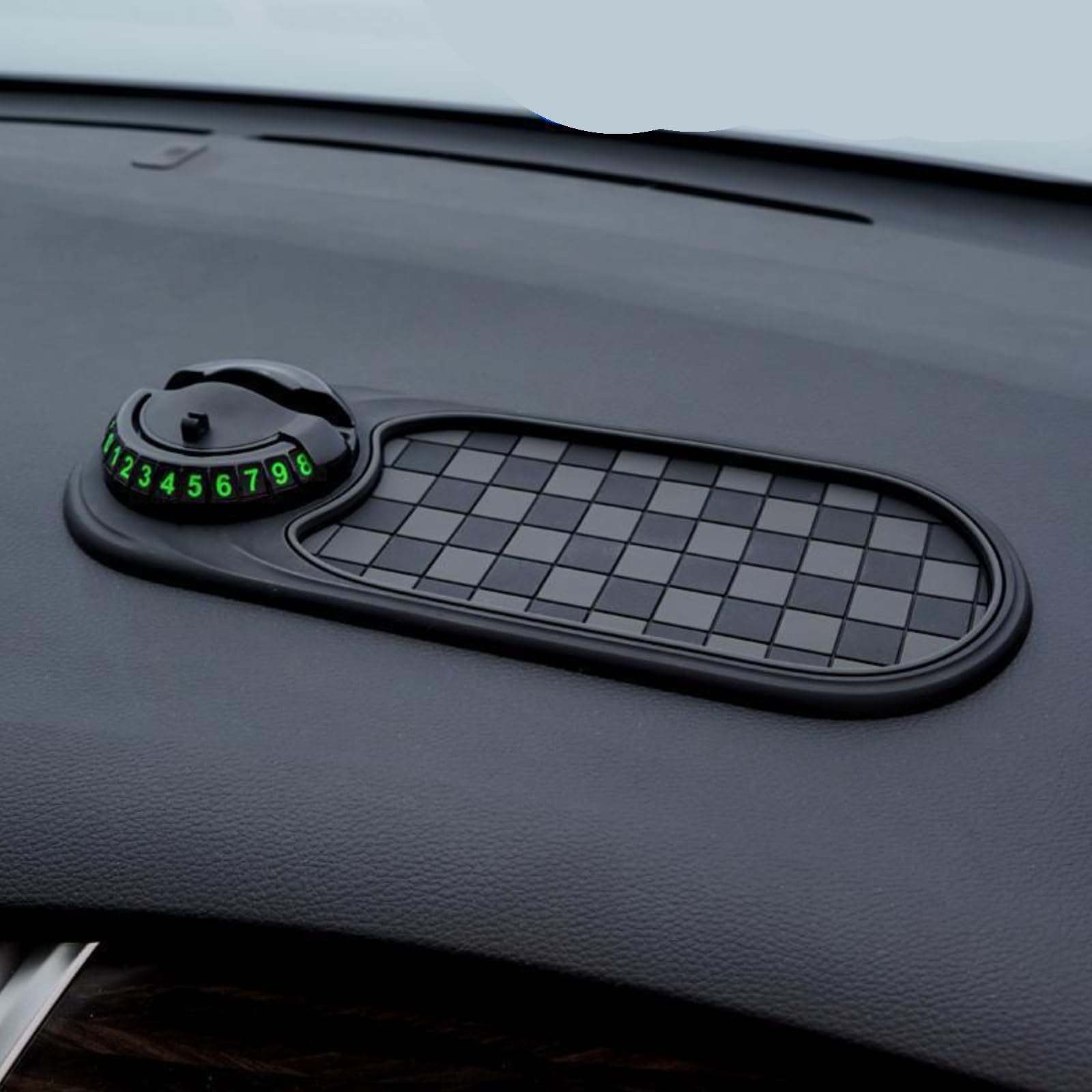 LYEAA Multifunction Car Anti-Slip Mat Auto Universal Phone Holder, Armaturenbrettmatte mit Digitale Parkscheibe, 360° Drehbar Anti-Rutsch-Armaturenbrett for Brillen, Handys Verwendet LYEAA Multifunction Car Anti-Slip Mat Auto Universal Phone Holder, Armaturenbrettmatte mit Digitale Parkscheibe, 360° Drehbar Anti-Rutsch-Armaturenbrett for Brillen, Handys Verwendet von LYEAA