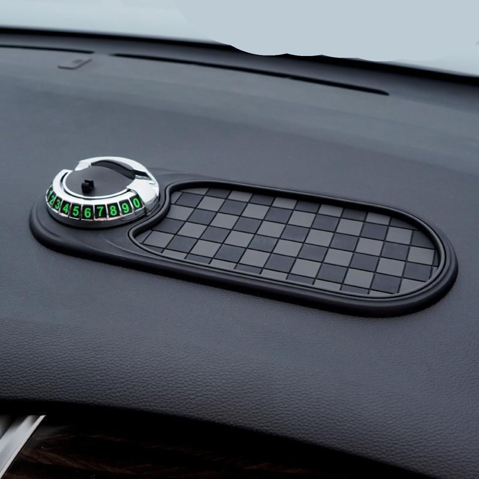 LYEAA Multifunction Car Anti-Slip Mat Auto Universal Phone Holder, Armaturenbrettmatte mit Digitale Parkscheibe, 360° Drehbar Anti-Rutsch-Armaturenbrett for Brillen, Handys Verwendet LYEAA Multifunction Car Anti-Slip Mat Auto Universal Phone Holder, Armaturenbrettmatte mit Digitale Parkscheibe, 360° Drehbar Anti-Rutsch-Armaturenbrett for Brillen, Handys Verwendet von LYEAA