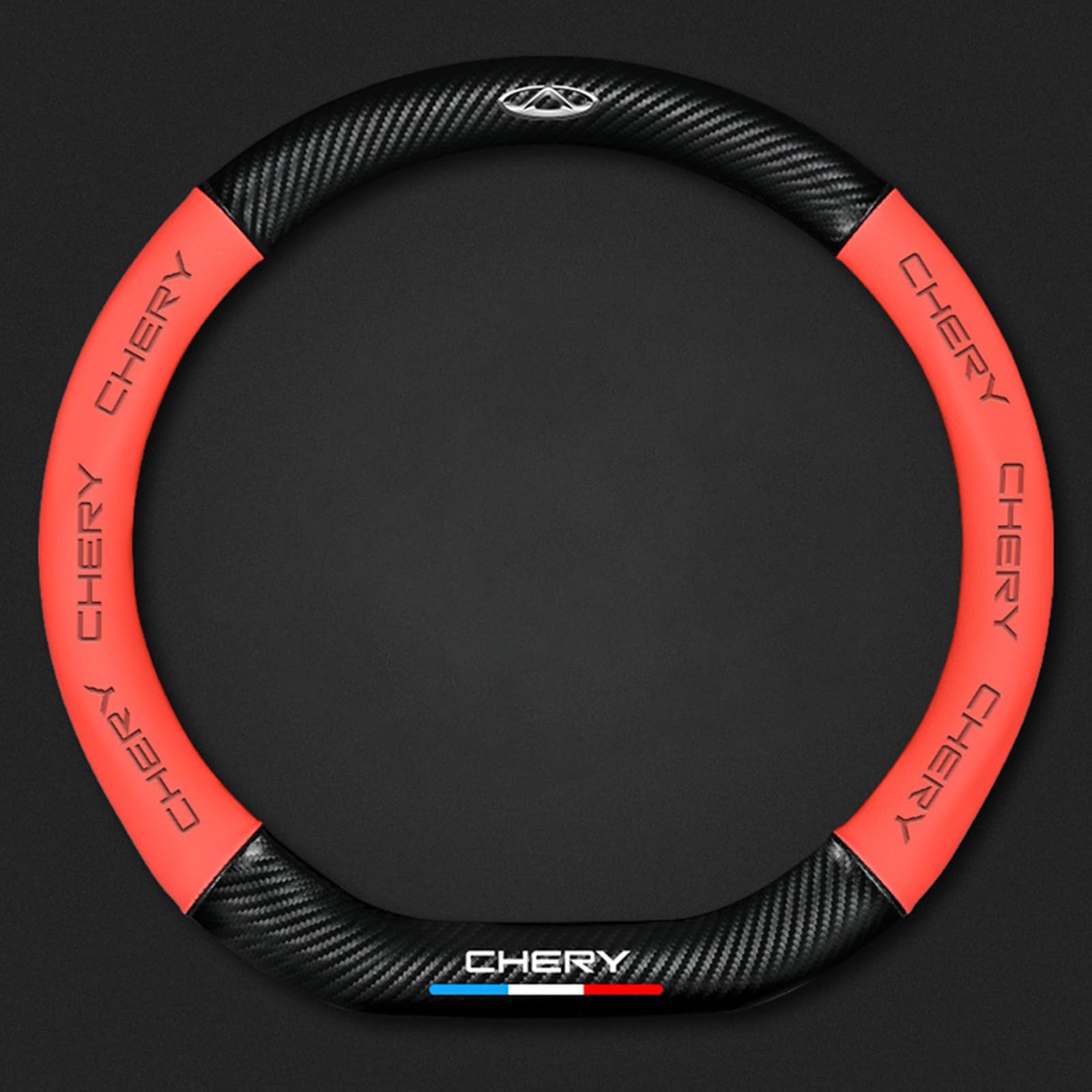 Auto Lenkradbezug Leder für Chery Eastar, Mikrofaser LenkradhüLle, Sportlich Lenkradabdeckung für Vier Jahreszeiten,Red-D Auto Lenkradbezug Leder für Chery Eastar, Mikrofaser LenkradhüLle, Sportlich Lenkradabdeckung für Vier Jahreszeiten,Red-D von LYHINRA