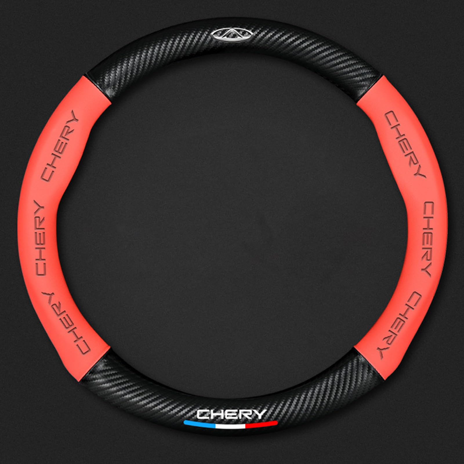 Auto Lenkradbezug Leder für Chery X1, Mikrofaser LenkradhüLle, Sportlich Lenkradabdeckung für Vier Jahreszeiten,Red-O Auto Lenkradbezug Leder für Chery X1, Mikrofaser LenkradhüLle, Sportlich Lenkradabdeckung für Vier Jahreszeiten,Red-O von LYHINRA
