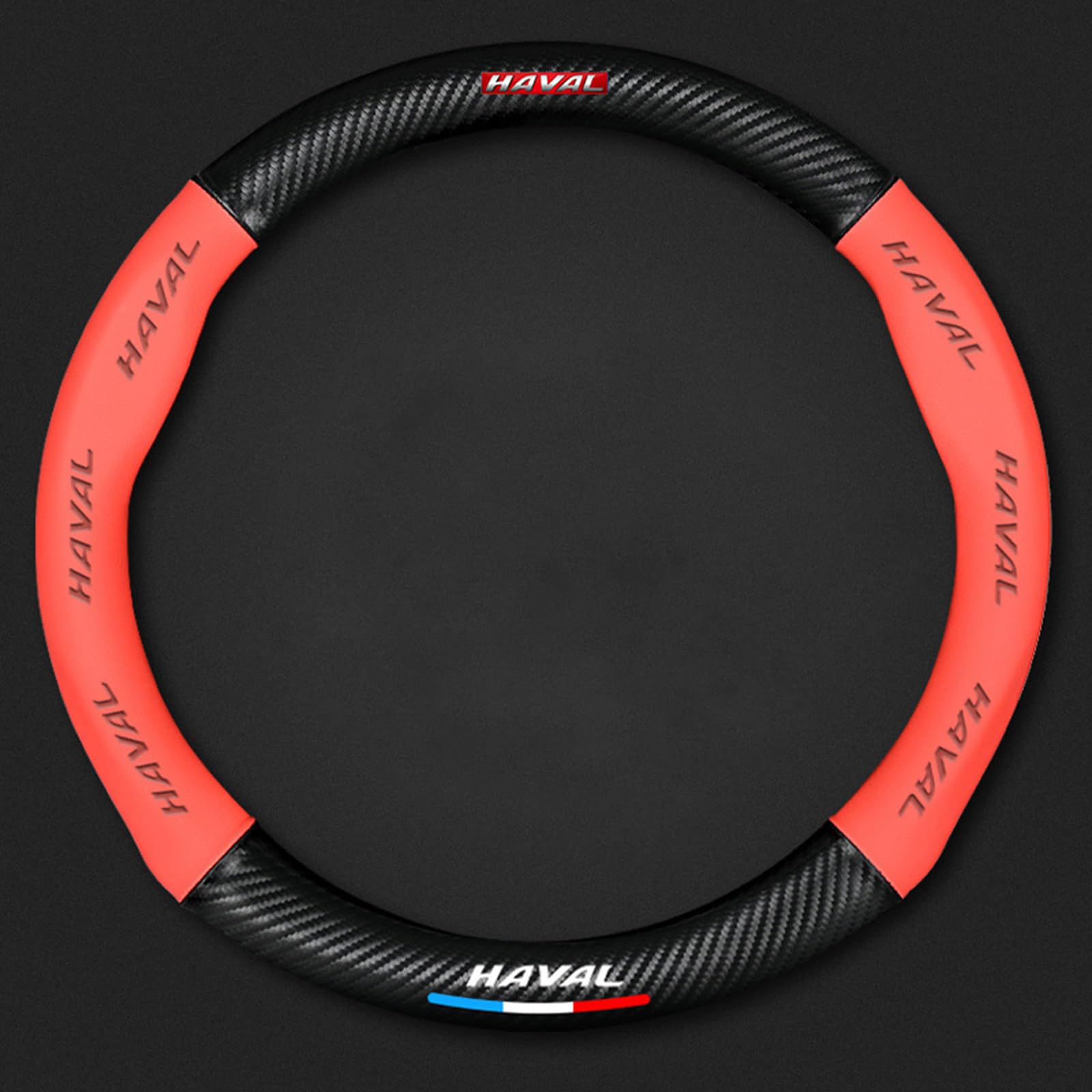 Auto Lenkradbezug Leder für Haval H6 Coupe, Mikrofaser LenkradhüLle, Sportlich Lenkradabdeckung für Vier Jahreszeiten,O-Red Auto Lenkradbezug Leder für Haval H6 Coupe, Mikrofaser LenkradhüLle, Sportlich Lenkradabdeckung für Vier Jahreszeiten,O-Red von LYHINRA