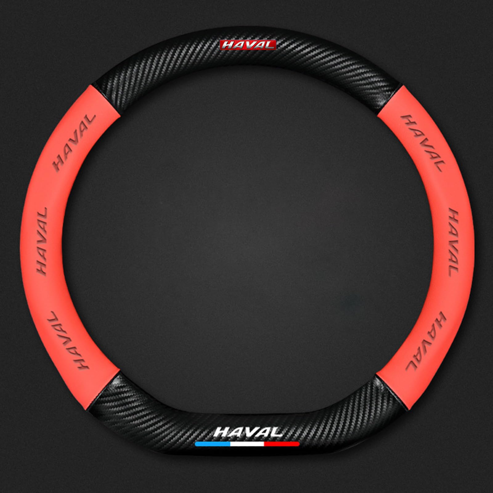 Auto Lenkradbezug Leder für Haval H6S, Mikrofaser LenkradhüLle, Sportlich Lenkradabdeckung für Vier Jahreszeiten,D-Red Auto Lenkradbezug Leder für Haval H6S, Mikrofaser LenkradhüLle, Sportlich Lenkradabdeckung für Vier Jahreszeiten,D-Red von LYHINRA