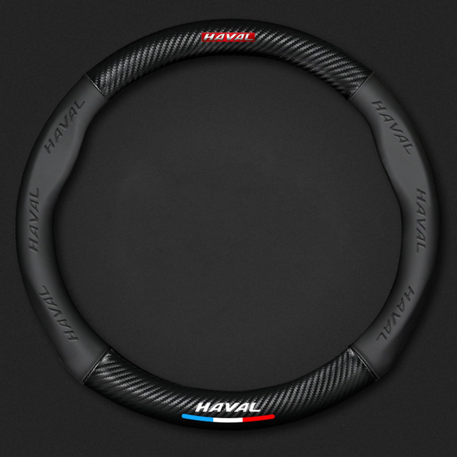Auto Lenkradbezug Leder für Haval X Dog, Mikrofaser LenkradhüLle, Sportlich Lenkradabdeckung für Vier Jahreszeiten,O-Black Auto Lenkradbezug Leder für Haval X Dog, Mikrofaser LenkradhüLle, Sportlich Lenkradabdeckung für Vier Jahreszeiten,O-Black von LYHINRA