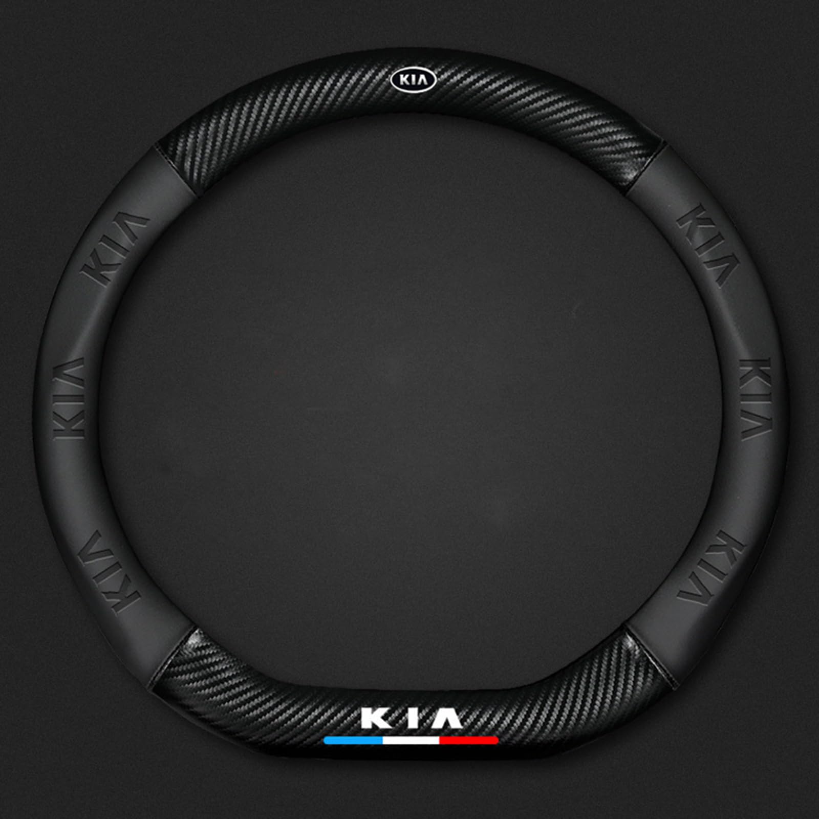 Auto Lenkradbezug Leder für Kia Carnival, Mikrofaser LenkradhüLle, Sportlich Lenkradabdeckung für Vier Jahreszeiten,Black-D Auto Lenkradbezug Leder für Kia Carnival, Mikrofaser LenkradhüLle, Sportlich Lenkradabdeckung für Vier Jahreszeiten,Black-D von LYHINRA