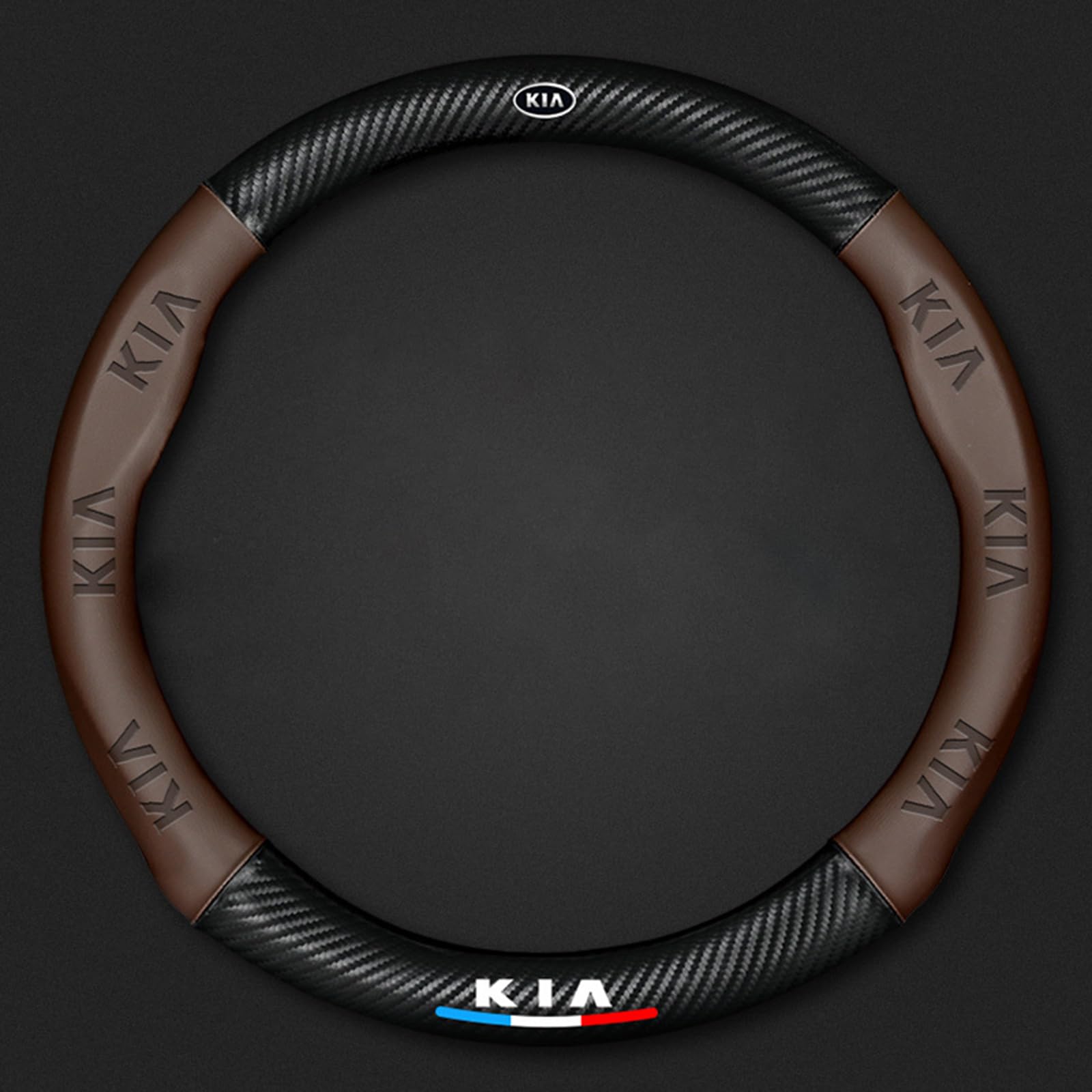 Auto Lenkradbezug Leder für Kia EV6, Mikrofaser LenkradhüLle, Sportlich Lenkradabdeckung für Vier Jahreszeiten,Brown-O Auto Lenkradbezug Leder für Kia EV6, Mikrofaser LenkradhüLle, Sportlich Lenkradabdeckung für Vier Jahreszeiten,Brown-O von LYHINRA