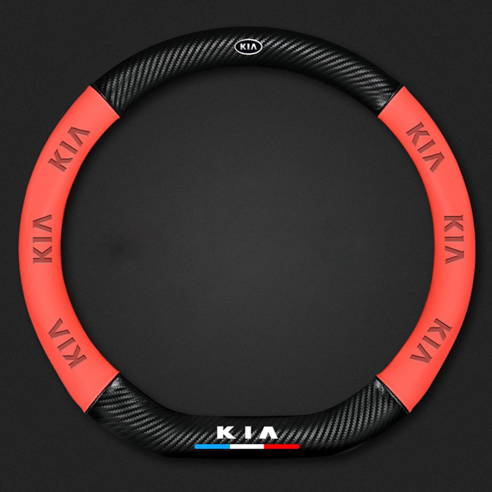 Auto Lenkradbezug Leder für Kia XCeed, Mikrofaser LenkradhüLle, Sportlich Lenkradabdeckung für Vier Jahreszeiten,Red-D Auto Lenkradbezug Leder für Kia XCeed, Mikrofaser LenkradhüLle, Sportlich Lenkradabdeckung für Vier Jahreszeiten,Red-D von LYHINRA