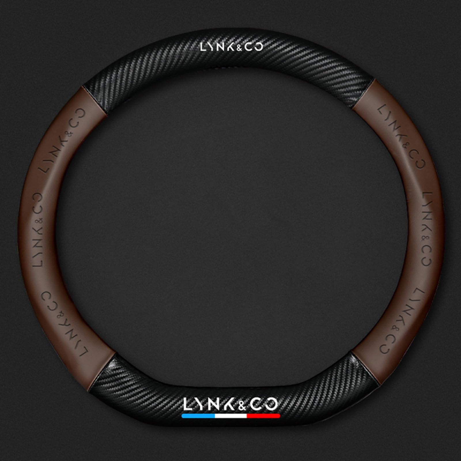 Auto Lenkradbezug Leder für LYNK&CO 01 New Energy, Mikrofaser LenkradhüLle, Sportlich Lenkradabdeckung für Vier Jahreszeiten,Brown-D Auto Lenkradbezug Leder für LYNK&CO 01 New Energy, Mikrofaser LenkradhüLle, Sportlich Lenkradabdeckung für Vier Jahreszeiten,Brown-D von LYHINRA
